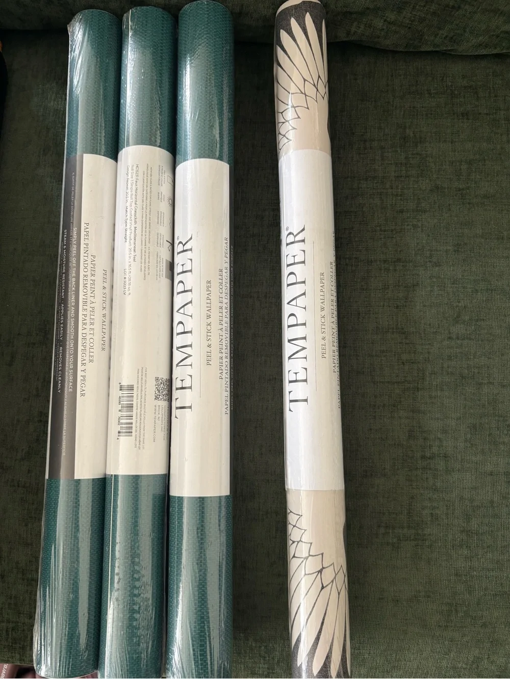 Tempaper Teal Peel & Stick Wallpaper - Teal Accent